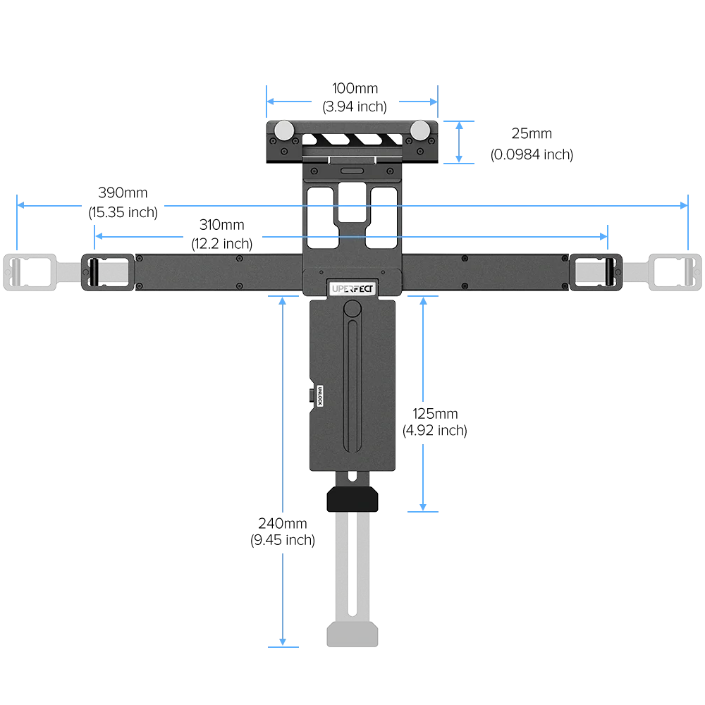 UStand Air S1 - Floating Stacked Portable Monitor Stand for Flexible Dual-Screen Setup
