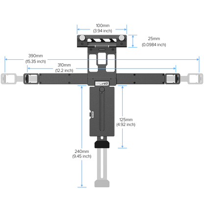 UStand Air S1 - Floating Stacked Portable Monitor Stand for Flexible Dual-Screen Setup