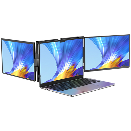 UStation Z 14 - Tri Screen Laptop Monitor Extender Triple Display Portable Workstation