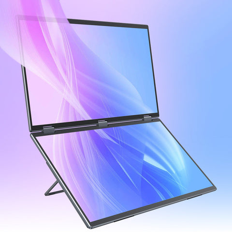 BE185CF | Stacked Monitor Laptop Dual Screen Folding 18 Inch